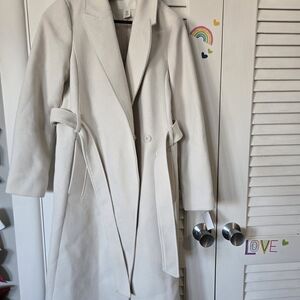 H&M Cream Trench Coat for Women